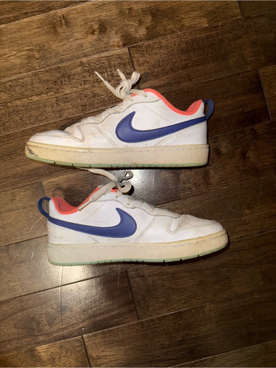 Nike Other - Nike Court Borough Low GS White Purple Coral Sneakers Kids Size 6.5 Y